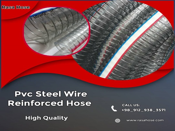 PVC flexible spiral steel wire reinforced hose 110